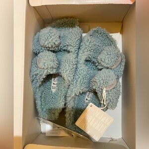 NWT Papillio by Birkenstock Arizona Big Buckle Genuine Shearling Slide S…